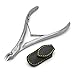 7mm tapered cuticle nippers 3/4 (full) jaw. FINOX surgical stainless steel clippers. German cuticles remover and cutter, GERmanikure Solingen
