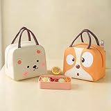 DIYCUT 2 Piezas Bolsa Almuerzo Niño, Bolsa Merienda Infantil Termica, Bolsas...