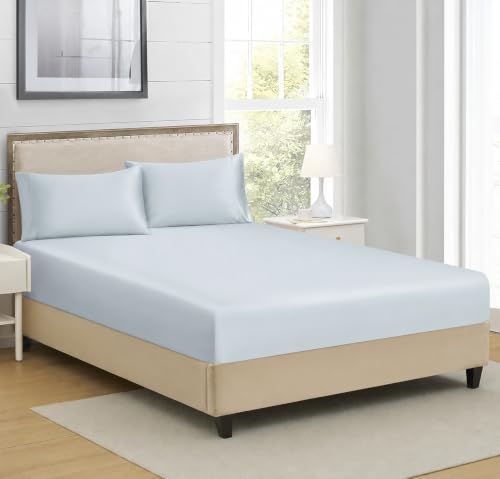 Image of RD TREND Bed Sheet Double Bed | Microfiber Satin Weave | 400 TC | 78x72x10