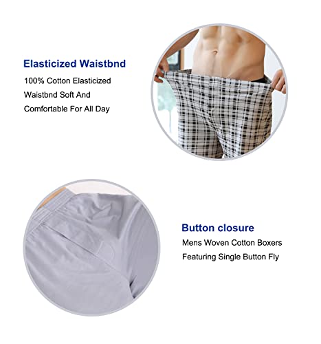 Yanzhao Men's Boxers Shorts, Comfortable Cotton Boxers For Men, Soft Loose Breathable The Underwear,6 Pack(6 Pack-T1,Xl) #TOP5