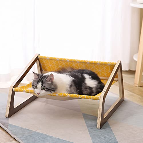 Rede De Gato De Madeira – Rede De Gato, Cama De Animal De Estimação, Cadeira De Balanço Chique De Ma