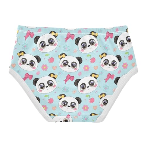 Joisal Cute Cartoon Panda Blue Toddler Underwear Floral 2t Cotton Panties for Girl Stylish Briefs Girls Undies2