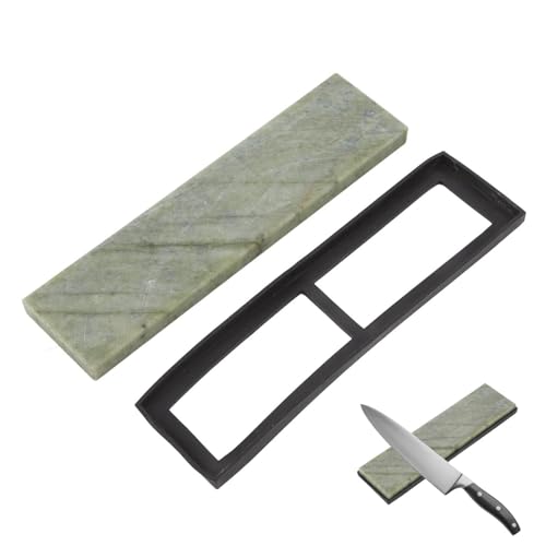 Pietra per Affilare, Grana 10000 con Agata Verde I Coltelli per Affilare I Coltelli di Rasoio Cote da Cucina Strumento per Lucidare
