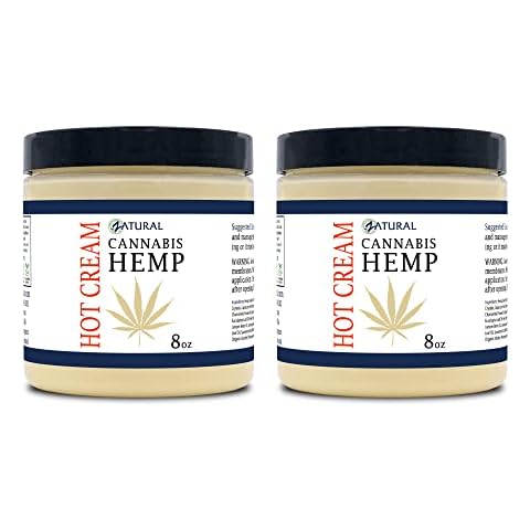 Zatural Hemp Hot Cream with Essential Oil Blend, Aloe, Hemp, and More (8oz 2-Pack) Cover