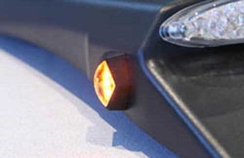 K&S Technologies K&S Technologies LED Stealth Flush Mount Marker Lights - Black/Amber Lens