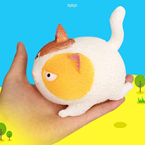 BTSEURY Angry Cute Cat Shaped Ball Toy, Relief Stress Squeezed Toys, Kitten Toy Squeeze Ball, Gift for Kids and Adults - Image 2