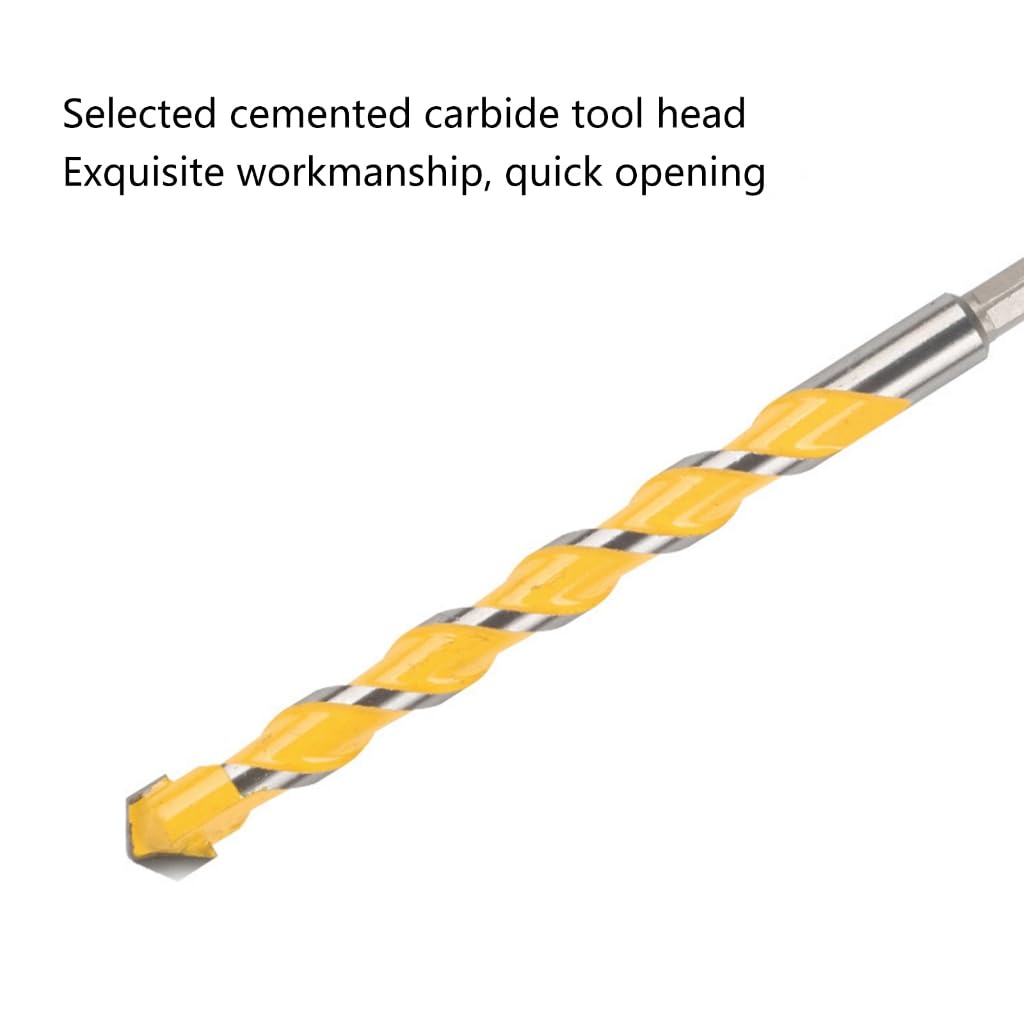 Durable Alloy Hole Opener 5/6/8/10/12mm Drill Bit 1/4" Hex Shank for Accurate Drilling Wear Resistant and Long Lasting