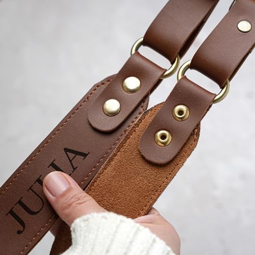 Asrincodesigns Personalized Leather Camera Strap, Photographer Gift, Adjustable Camera Neck Strap, Custom Gift For Wedding Photographer thumb #2