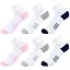 6 Pairs, 2grey+2navy+2pink