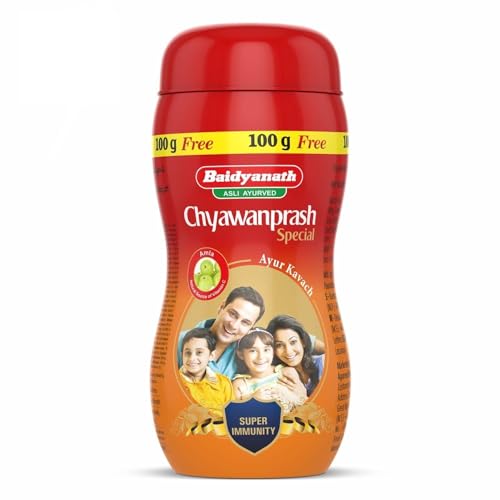 Image of Baidyanath Asli Ayurved Chyawanprash Special, 1kg + 100g Free for Adults & Kids -47 Vital Ayurvedic Ingredients & Baidyanath Asli Ayurved Nagpur Chyawan-Fit Sugarfree Chyawanprash(1 Kg), Pack of 1