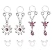 Generic 4Pcs Nicht- Piercing Nippel Ringe Strass Schlenker Nippel Klemmen Kristall Nipplerings Brust Schild Faux Körper Piercing Schmuck für Frauen