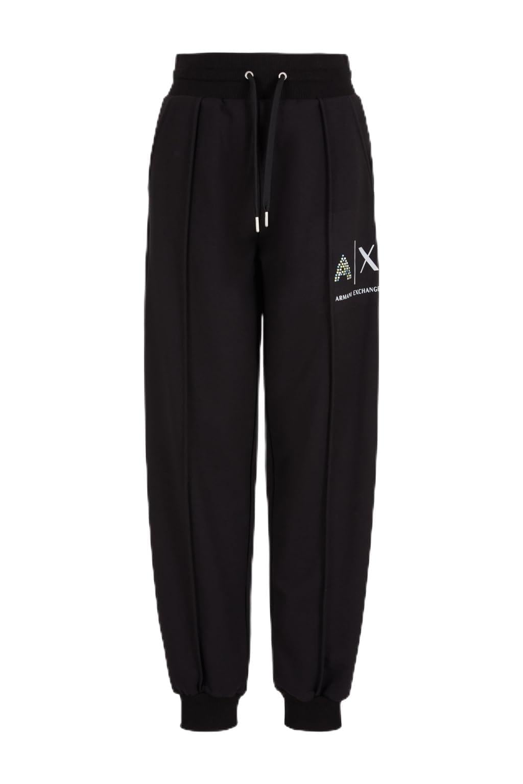 Armani Exchange Women's Black Official Store Sweatpants