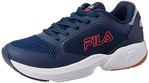 Tênis Extra Jog, Fila, Feminino, Marinho/Rosa Pink/Prata, 38