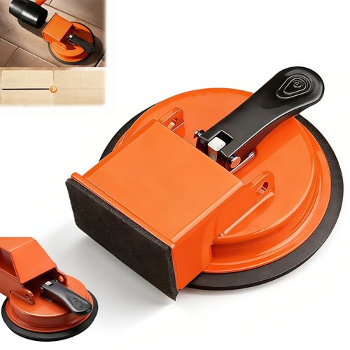 2026 Upgrade Floor Gap Fixer Tool, Heavy Duty Gap Repair Tool with Suction Cup, DIY Plank Grabber for Seamless Home Installation, Suitable for Various Smooth Floor Surfaces (Orange)