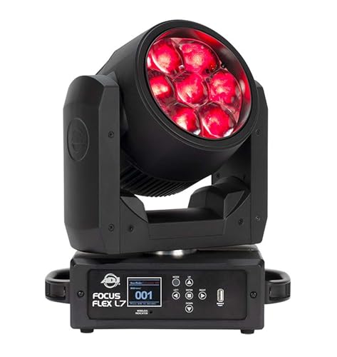Attacco testa mobile con 7 LED 4 in 1 da 40 watt che contengono un colpo vibrante