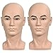 Produktbild Männlicher Mannequinkopf, kahlköpfiger Frisierkopf für Perücken, Brillen, Haare, T-Spangen, zum Schminken, mit Klemme zum Fixieren