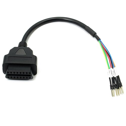 Vista 80 de Adaptador de conector OBD de 12 pines a OBD2 de 16 pines compatible con Tesla Model X/S 2012-2015