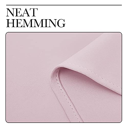 Image of NICETOWN Nursery Essential Thermal Insulated Solid Grommet Top Blackout Curtains /Drapes (1 Pair, 42 x 84 inches, Baby Pink)