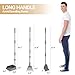 Heeyoo Dog Pooper Scooper, Pet Waste Removal Scoop with Long Adjustable Sectional Stainless Handles