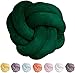 FUB Short Plush Knot Ball Pillow, Waist Cushion Pillow Home Decoration Plush Throw Pillow Cushion for Sofa Car Office Decor, Dark Green, 9.8x9.8'