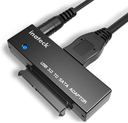Inateck Konwerter USB 3.0 na SATA adapter do dysków 2,5/3,5 cala HDD SSD z zasilaczem 12 V 2 A