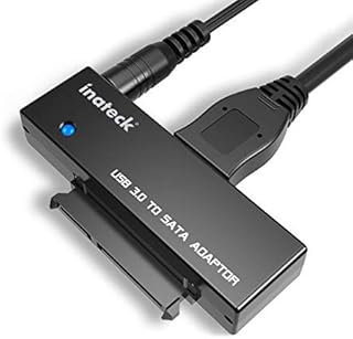 Inateck Konwerter USB 3.0 na SATA adapter do dysków 2,5/3,5 cala HDD SSD z zasilaczem 12 V 2 A