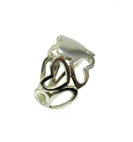 Bague en argent massif 925 coeurs : l'éclat du bijou d'exception