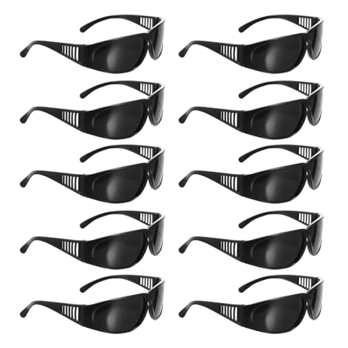 Didiseaon Patillas Flexibles 10 Pares de Gafas Protectoras para Soldadura Ideales para Corte y Soldadura y Cuerpo de Abs en Trabajos Industriales