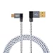 CableCreation 6.5Feet [2-PACK] 90 Degree USB 2.0 A to Micro USB B Cable, Double Angle-Dual Angled Micro USB Cable with Aluminium Case,2Meter, Space Gray