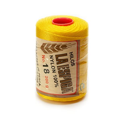 Image of Espiga No.18-100% Nylon Omega String Cord for Knitting and Crochet - 04 Canary Yellow