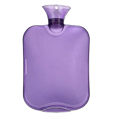 SKUZA Wärmflasche, Winter Craetive Transparente Wärmflasche High Density PVC Explosionsgeschützte Wärmflasche Bag Up Massage Health Care Warming Bag (Color : Red) (Color : Green)