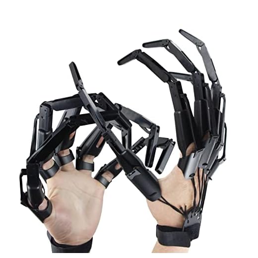 Articulated Finger Extensions,Halloween Articulated Fingers,3D Printed Flexible Finger Extensions Fits All Finger Sizes, The Best Halloween Gear(A Pair-Black)