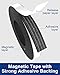 Magnetic Tape 1 Roll Flexible Magnet Strips with Strong Adhesive Backing (10 Feet x 1/16