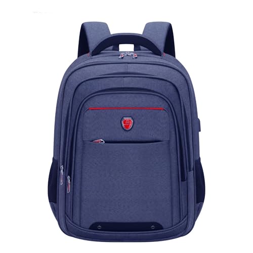 Mochila Executiva grande para Notebook, trabalho, viagens e escolar, 30L, Material Oxford refor?ado e resistente ? ?gua, sa?da USB (AZUL)