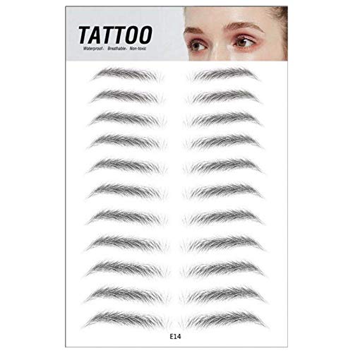 LUAMY 4Dステッカー 偽眉毛ステンシル タ 素敵 眉毛パッチ かわいい 簡単 メイクツール 眉毛ステッカー 眉シール 美容ツール 男女兼用