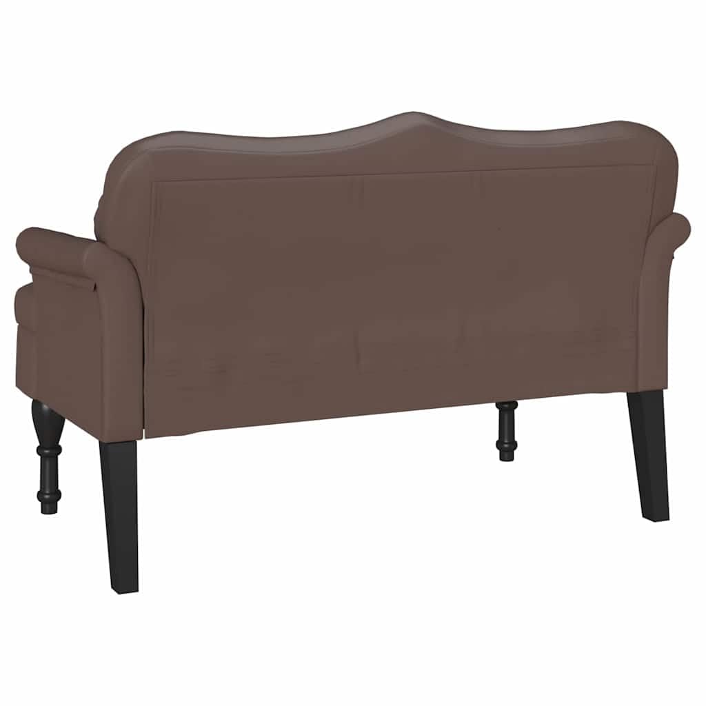 Festnight Sitzbank Esszimmer mit Lehne Chesterfield Küchensofa Küchenbank Esszimmerbank Essbank Polsterbank Kleine Sofa Bank 2 Sitzer 120,5x65x75 cm Kunstleder