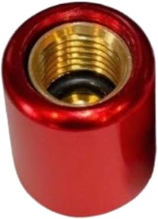 (8 Pack) 1/4 inch Refrigerant Locking Caps HVAC R-454B R-32 R410A (Tool Sold Separately) Made from Quality Yellow Brass for Many Years of Protection. (Caps are Keyed R22) for Extra Protection. ECWB