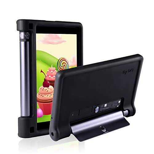 MingShore Rugged Case for Lenovo Yoga Tab 3 8 Inch Tablet YT3-850M YT3-850F YT3-850L, Kid Friendly Silicone Cover fit Lenovo Yoga Tab 3 HD 8