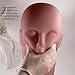 Eyelash Practice Training Head, Portable Mannequin Head Model Training Mannequin Flat Head Manikin Cosmetology Mannequin Doll Face Head for Makeup Massage