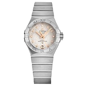 Omega Constellation Automatic Diamond Silver Dial Ladies Watch 127.10.27.20.52.001