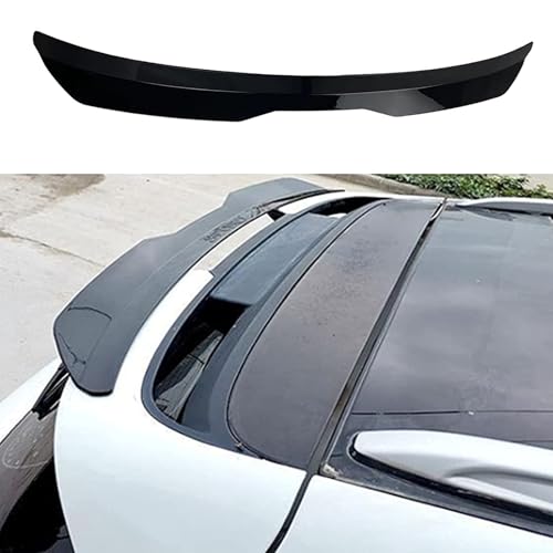 ZDPFDC Coche Alerón Trasero para Peugeot 308 II (Phase II, 2017) 2017-2021, Aleron para Maletero ala del Techo Coche Tuning Accesorios,Gloss Black