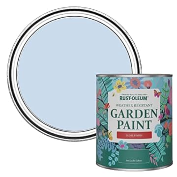 Rust-Oleum Blue Mould-Resistant Garden Paint In Gloss Finish - Blue Sky 750ml