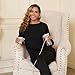 DEBELLY Breastfeeding Sweatshirt Nursing Friendly Oversized Dual Zipper Pullover Long Sleeve Layering Essential for On the Go Feeding,Black,M