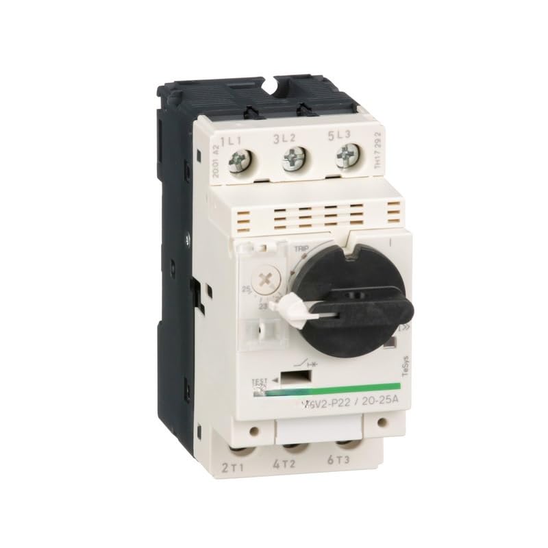 TeSys disjoncteur moteur GV2P22 bouton de réglage rotatif robuste pour plage 20-25A