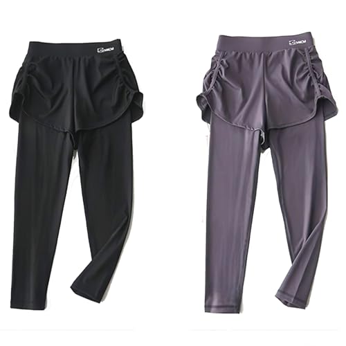 MZSYLK Mädchen-Leggings mit Rock, Yogahose, hohe Taille, dehnbar,...