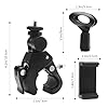 APOMOONS Mic Stand Phone Holder Clip 180° Rotation Flexible Microphone Arm Mount Clamp for all Handheld Transmitters Microphone Holder, Bike Cellphone Holder for Live Broadcast, Recording, Riding #5