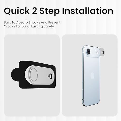 Image of CASEGEAR Clear Camera Lens Protector Compatible With iPhone Air | HD Clarity | Scratch Resistant | Complete Coverage | Easy Installation