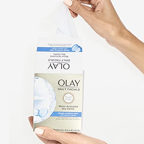 Olay Daily Deeply Clean 5-In-1 Water Activated Cleansing Face Cloths 33Ct (Pack Of 2) #TOP2