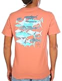 Guy Harvey Mens Palm Silos Short Sleeve T-Shirt Large Caynon