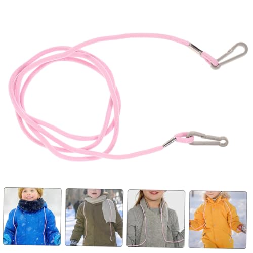 HONMEET 4 Pcs Cordão De Luva De Esqui Clipes De Luva Ajustáveis Corda De Luva Alça De Chaveiro Fivel